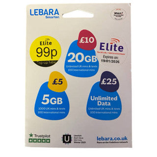 LEBARA UK 53 Countries Coverage